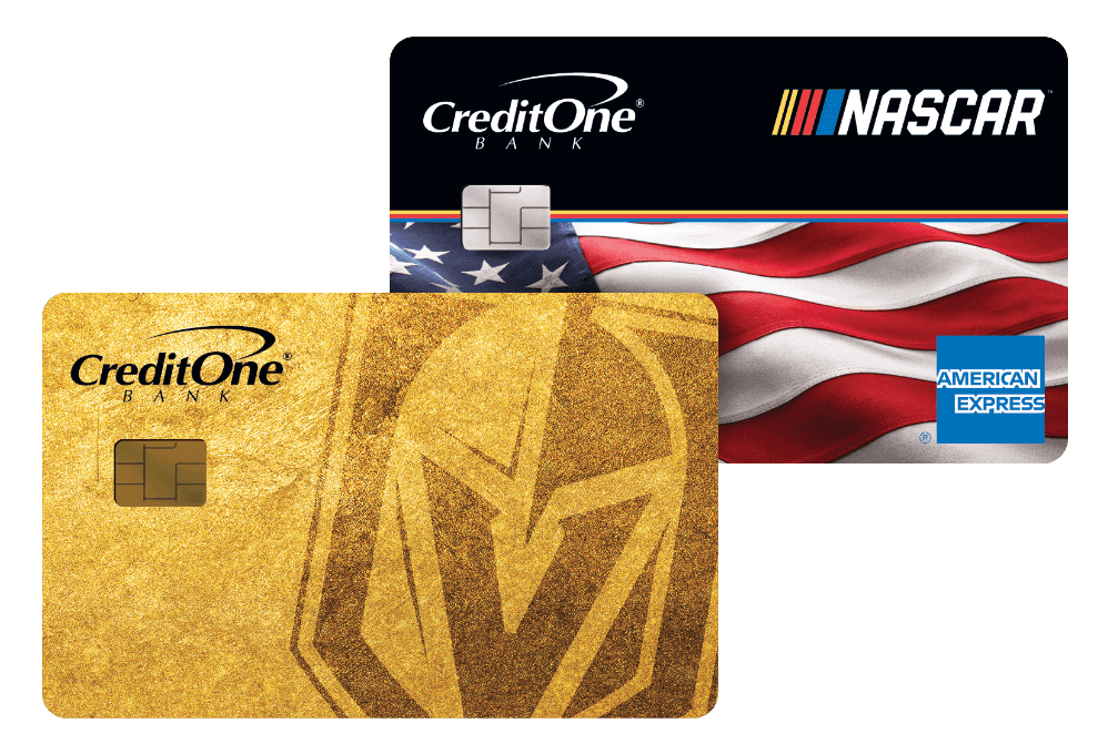 A selection of Credit One credit cards