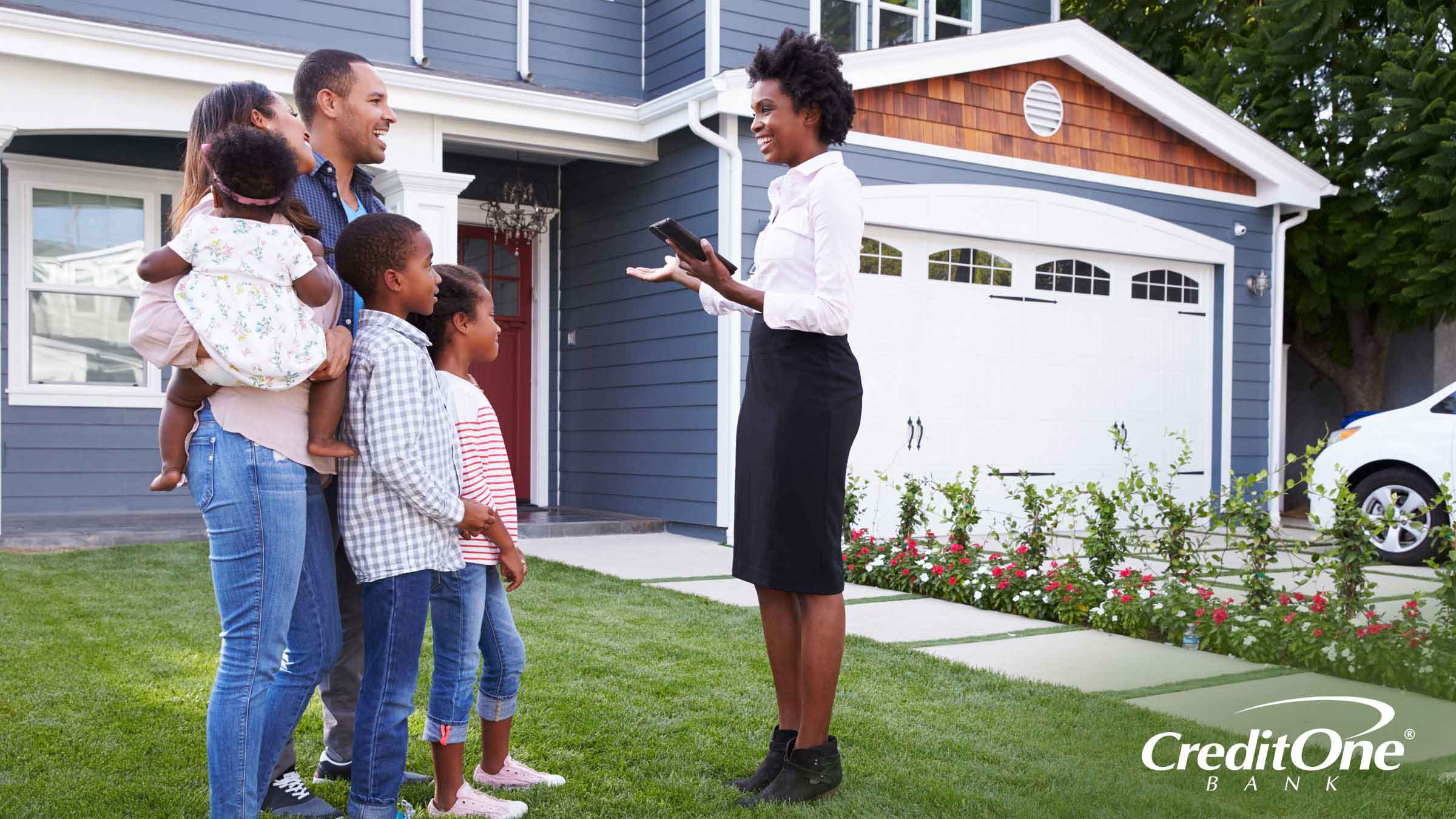 A good credit score puts a family in a good position to purchase a new home