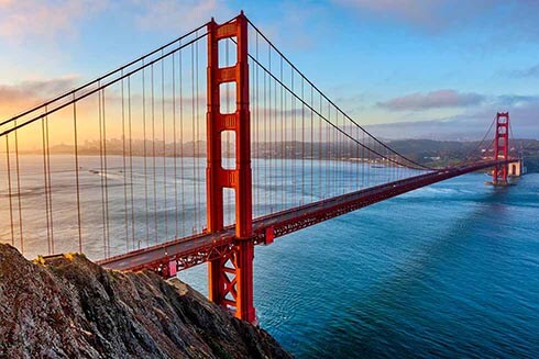 The Golden Gate Bridge in San Francisco