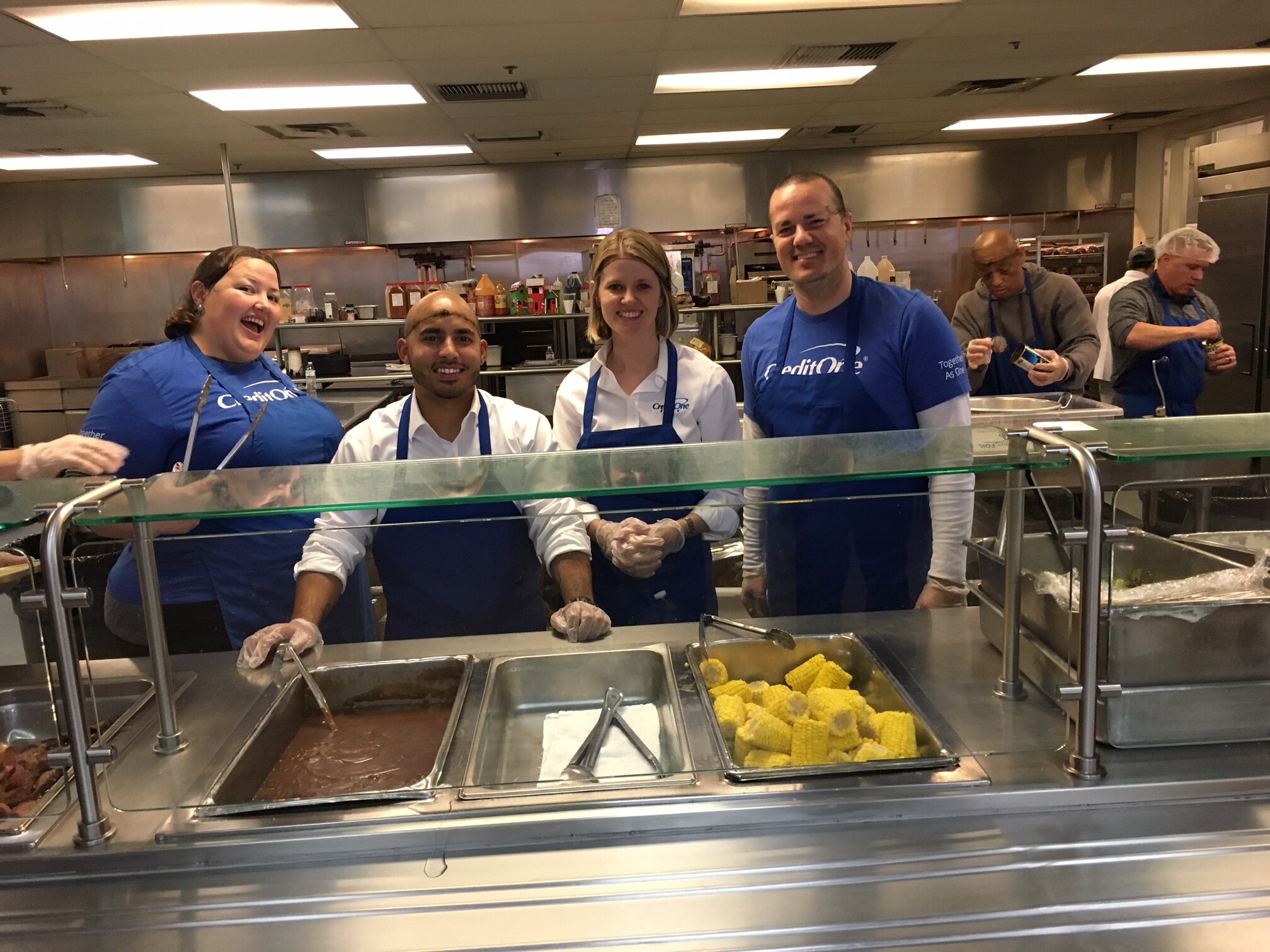 Credit One Employees Volunteer at a Soup Kitchen in the Community