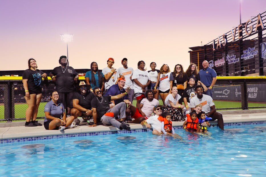 Credit One Bank partnered with the Nevada Partnership for Homeless Youth (NPHY) to treat 19 youth to an eventful night at Las Vegas Ballpark.