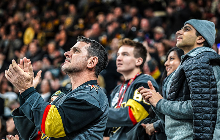 Vegas Golden Knights Fans Clapping