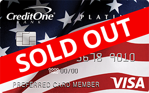 Sold Out American Flag Design Card
