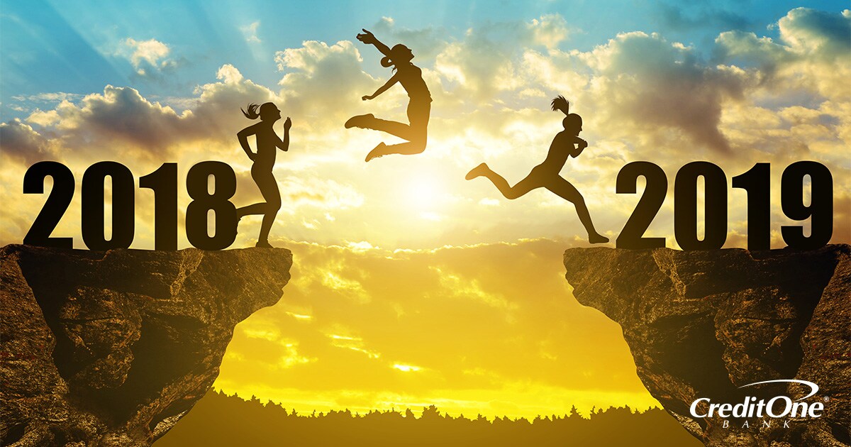 A silhouette of a woman making the jump from 2018 to 2019 A silhouette of a woman making the jump from 2018 to 2019