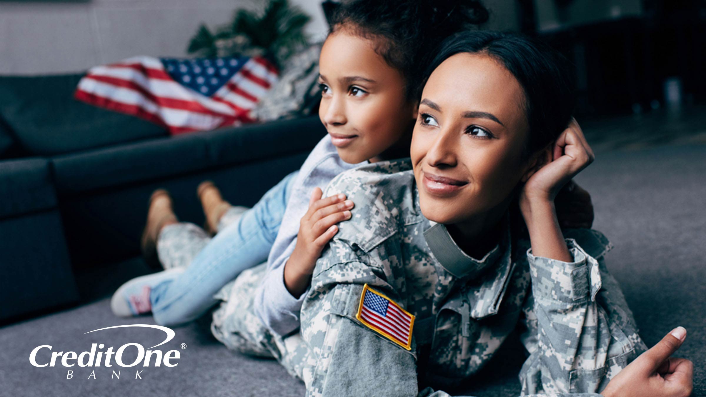 Military veteran and her daughter benefitting from service member financial assistance