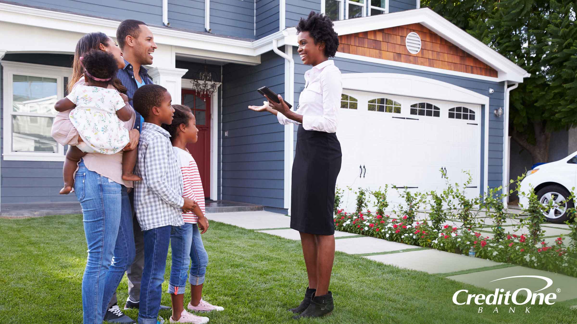 A good credit score puts a family in a good position to purchase a new home A good credit score puts a family in a good position to purchase a new home