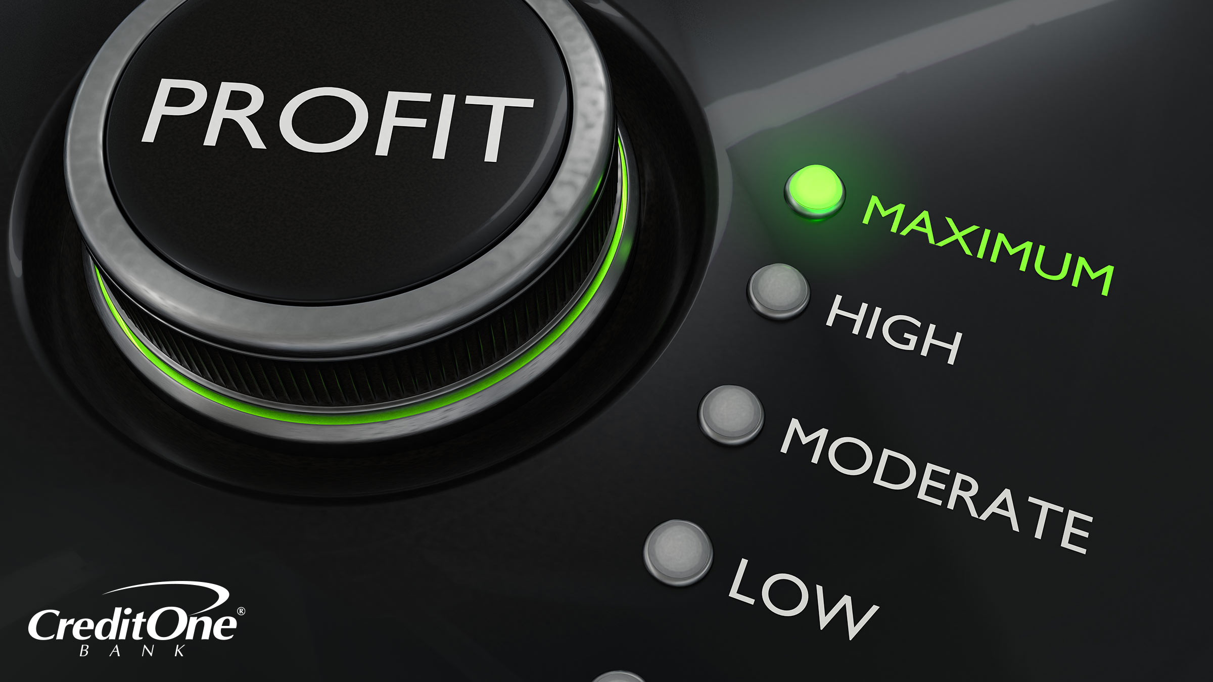 A dial labeled “Profit” has been set to the maximum level, symbolizing the earning potential when employing an investment strategy on your CD. A dial labeled “Profit” has been set to the maximum level, symbolizing the earning potential when employing an investment strategy on your CD.