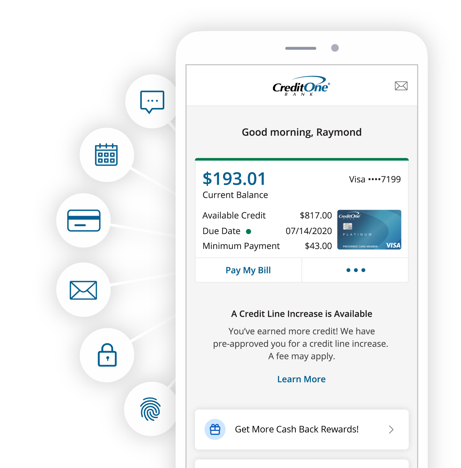 Creditonebank.com Login